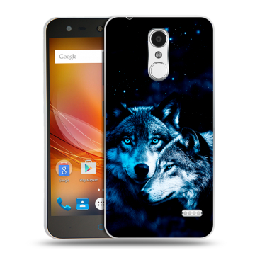 Пластиковый чехол на ZTE Blade X5 с принтом Волки