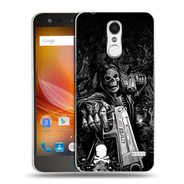 Пластиковый чехол на ZTE Blade X5 с принтом Скелет