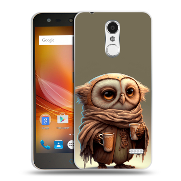 Пластиковый чехол на ZTE Blade X5 с принтом Сова