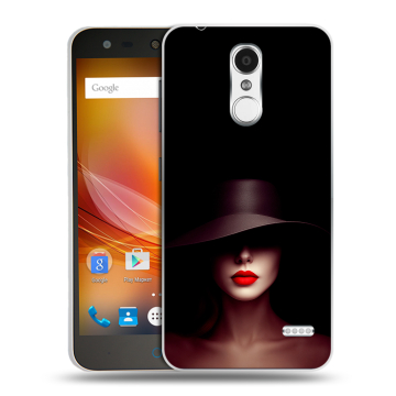 Пластиковый чехол на ZTE Blade X5 с принтом Девушка в шляпе Пластиковый чехол на ZTE Blade X5 с принтом Девушка в шляпе