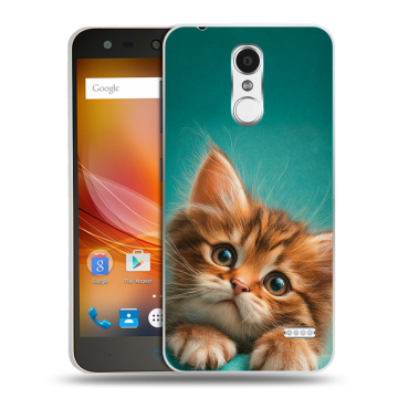 Пластиковый чехол на ZTE Blade X5 с принтом котенок Пластиковый чехол на ZTE Blade X5 с принтом котенок