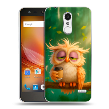 Пластиковый чехол на ZTE Blade X5 с принтом сова Пластиковый чехол на ZTE Blade X5 с принтом сова