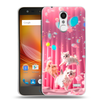 Пластиковый чехол на ZTE Blade X5 с принтом милые котики
