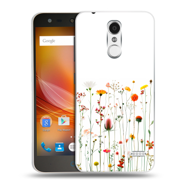 Пластиковый чехол на ZTE Blade X5 с принтом цветы Пластиковый чехол на ZTE Blade X5 с принтом цветы