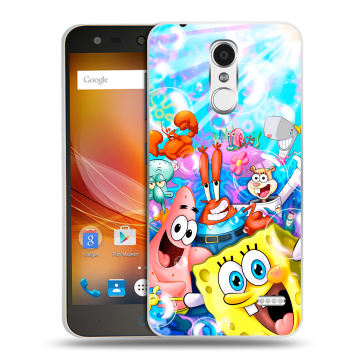 Пластиковый чехол на ZTE Blade X5 с принтом спанчбоб спанч боб Пластиковый чехол на ZTE Blade X5 с принтом спанчбоб спанч боб