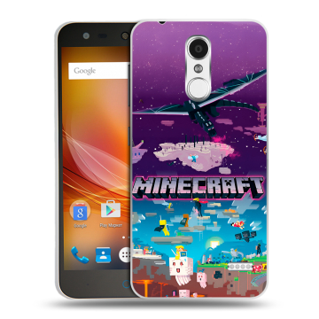 Пластиковый чехол на ZTE Blade X5 с принтом Майнкрафт Minecraft Пластиковый чехол на ZTE Blade X5 с принтом Майнкрафт Minecraft