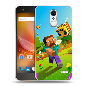 Пластиковый чехол на ZTE Blade X5 с принтом Майнкрафт Minecraft Пластиковый чехол на ZTE Blade X5 с принтом Майнкрафт Minecraft