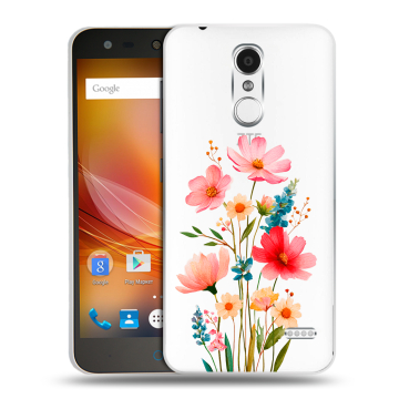 Пластиковый чехол на ZTE Blade X5 с принтом Цветы