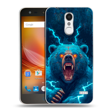 Пластиковый чехол на ZTE Blade X5 с принтом Медведь