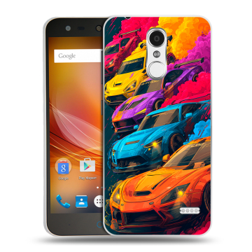 Пластиковый чехол на ZTE Blade X5 с принтом Тачки