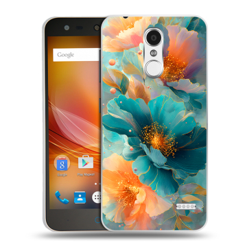 Пластиковый чехол на ZTE Blade X5 с принтом Цветы