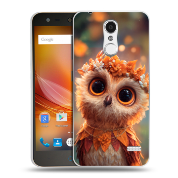 Пластиковый чехол на ZTE Blade X5 с принтом Милая сова
