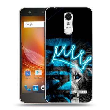 Пластиковый чехол на ZTE Blade X5 с принтом Король лев