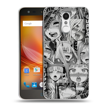 Пластиковый чехол на ZTE Blade X5 с принтом Ahegao Ахегао Аниме