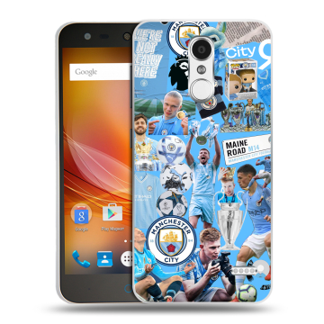 Пластиковый чехол на ZTE Blade X5 с принтом Man City Манчестер Сити
