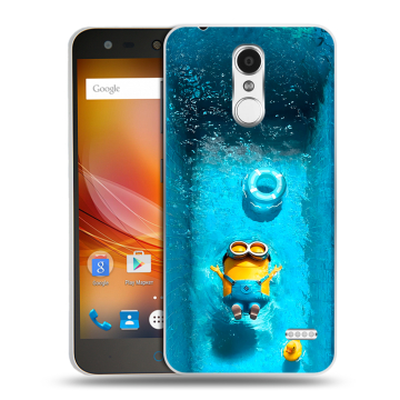 Пластиковый чехол на ZTE Blade X5 с принтом Миньоны