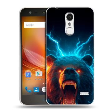 Пластиковый чехол на ZTE Blade X5 с принтом Медведь