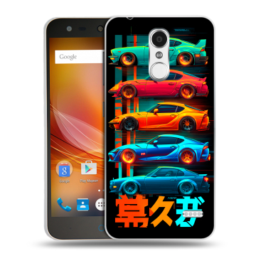 Пластиковый чехол на ZTE Blade X5 с принтом машины тачки