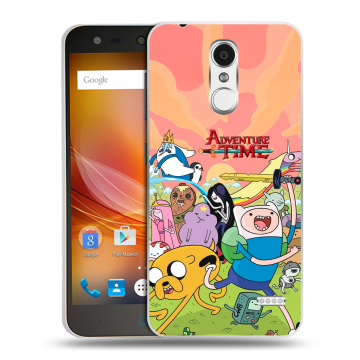 Пластиковый чехол на ZTE Blade X5 с принтом Adventure time Время приключений