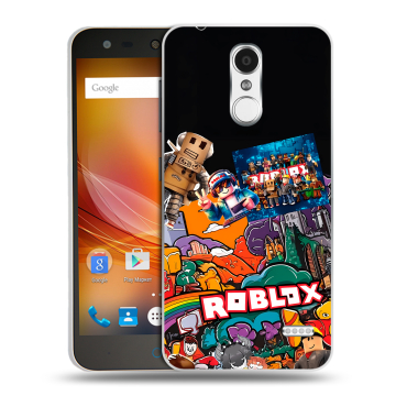 Пластиковый чехол на ZTE Blade X5 с принтом Roblox Роблокс Пластиковый чехол на ZTE Blade X5 с принтом Roblox Роблокс