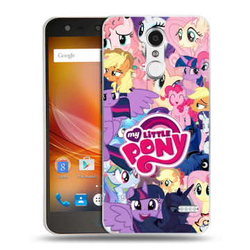 Пластиковый чехол на ZTE Blade X5 с принтом My little pony Дружба чудо
