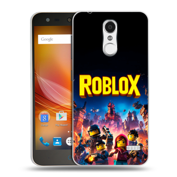 Пластиковый чехол на ZTE Blade X5 с принтом Roblox Роблокс Пластиковый чехол на ZTE Blade X5 с принтом Roblox Роблокс