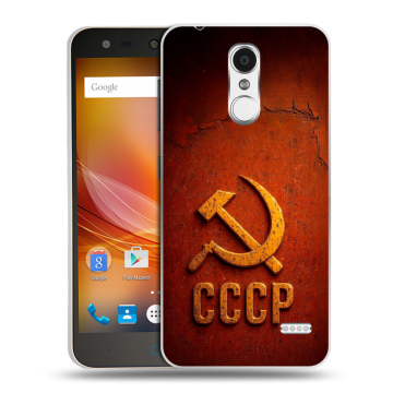 Пластиковый чехол на ZTE Blade X5 с принтом Флаг Герб СССР Пластиковый чехол на ZTE Blade X5 с принтом Флаг Герб СССР