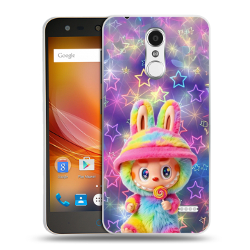 Пластиковый чехол на ZTE Blade X5 с принтом Labubu Лабубу Пластиковый чехол на ZTE Blade X5 с принтом Labubu Лабубу