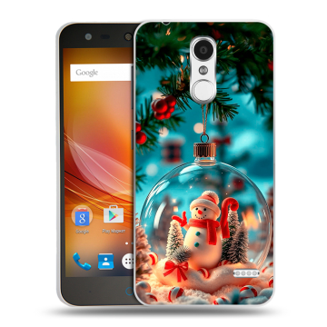 Пластиковый чехол на ZTE Blade X5 с принтом Новый год