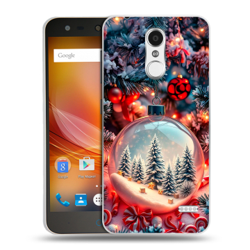Пластиковый чехол на ZTE Blade X5 с принтом Новый год