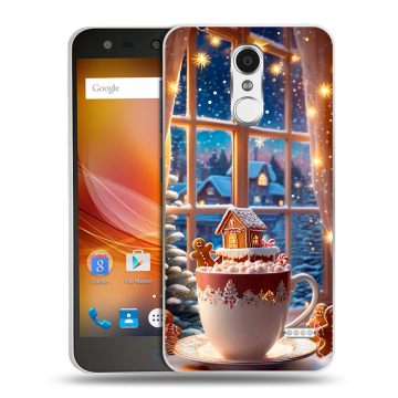 Пластиковый чехол на ZTE Blade X5 с принтом Новый год