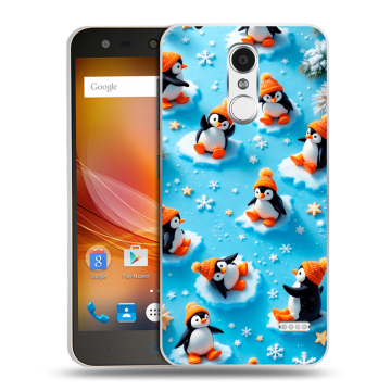 Пластиковый чехол на ZTE Blade X5 с принтом Новый год
