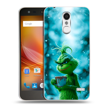 Пластиковый чехол на ZTE Blade X5 с принтом Новый год гринч