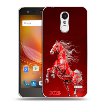 Пластиковый чехол на ZTE Blade X5 с принтом Новый год