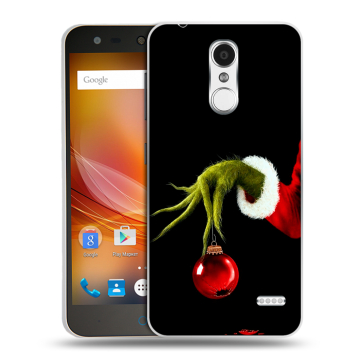 Пластиковый чехол на ZTE Blade X5 с принтом Новый год Гринч