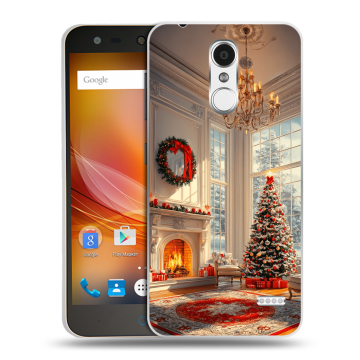 Пластиковый чехол на ZTE Blade X5 с принтом Новый год