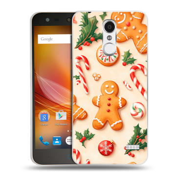 Пластиковый чехол на ZTE Blade X5 с принтом Новый год