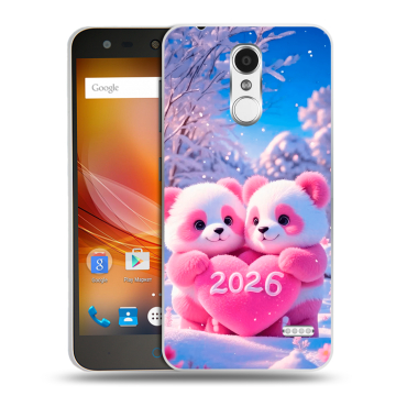 Пластиковый чехол на ZTE Blade X5 с принтом Новый год