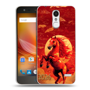 Пластиковый чехол на ZTE Blade X5 с принтом Новый год