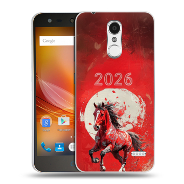 Пластиковый чехол на ZTE Blade X5 с принтом Новый год