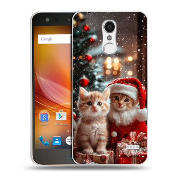 Пластиковый чехол на ZTE Blade X5 с принтом Новый год