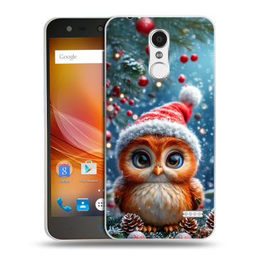 Пластиковый чехол на ZTE Blade X5 с принтом Новый год