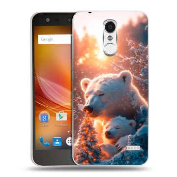 Пластиковый чехол на ZTE Blade X5 с принтом Новый год