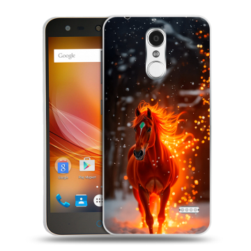 Пластиковый чехол на ZTE Blade X5 с принтом Новый год