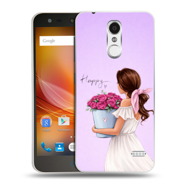 Пластиковый чехол на ZTE Blade X5 с принтом женский Пластиковый чехол на ZTE Blade X5 с принтом женский