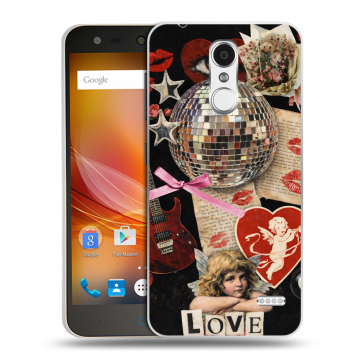 Пластиковый чехол на ZTE Blade X5 с принтом для девочек