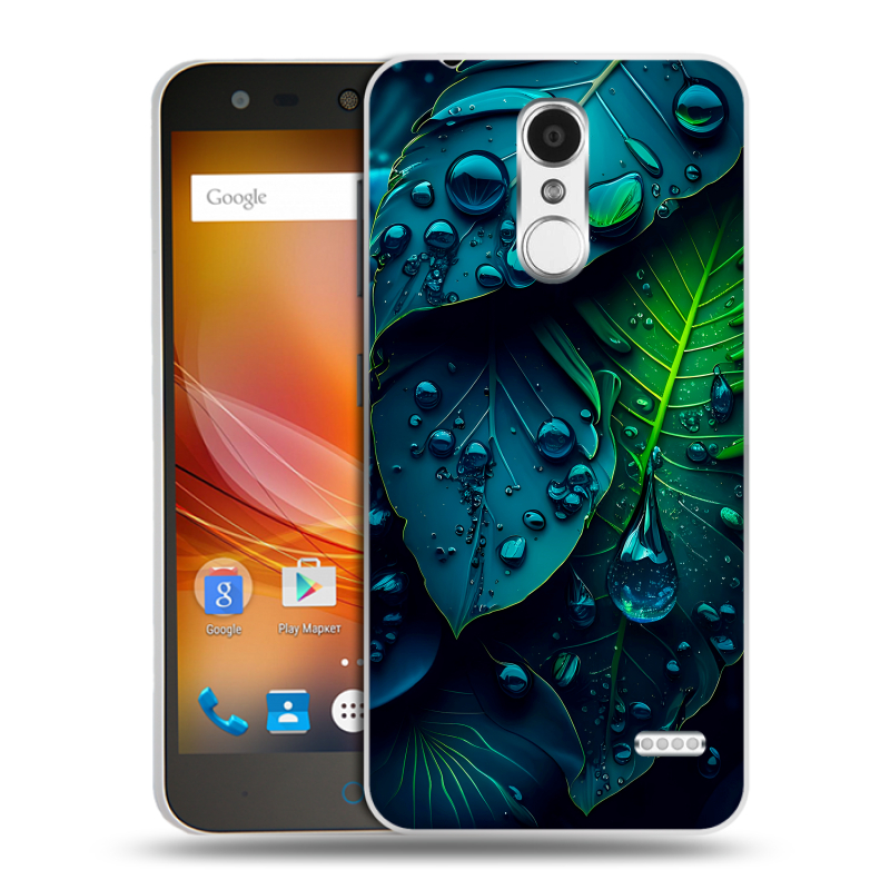 Пластиковый чехол на ZTE Blade X5 с принтом Листья Пластиковый чехол на ZTE Blade X5 с принтом Листья