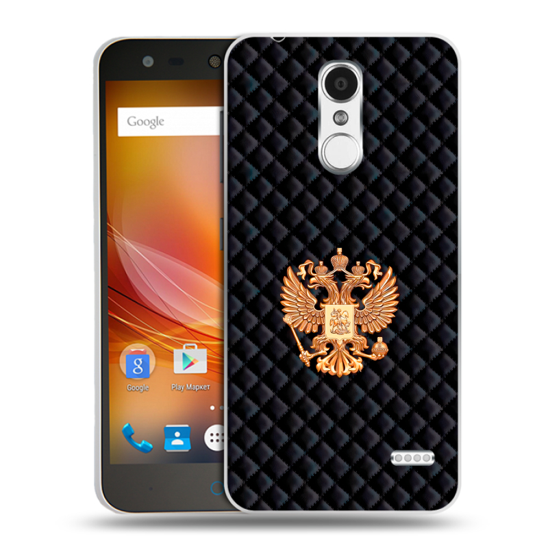 Пластиковый чехол на ZTE Blade X5 с принтом Герб России принт Пластиковый чехол на ZTE Blade X5 с принтом Герб России принт