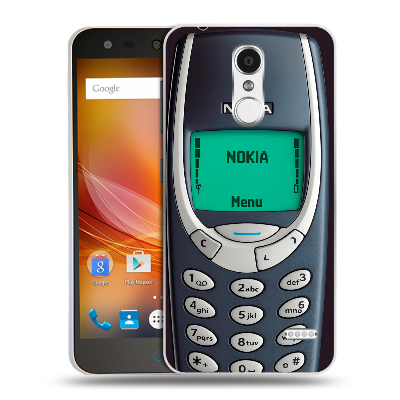 Пластиковый чехол на ZTE Blade X5 с принтом Старый телефон Пластиковый чехол на ZTE Blade X5 с принтом Старый телефон
