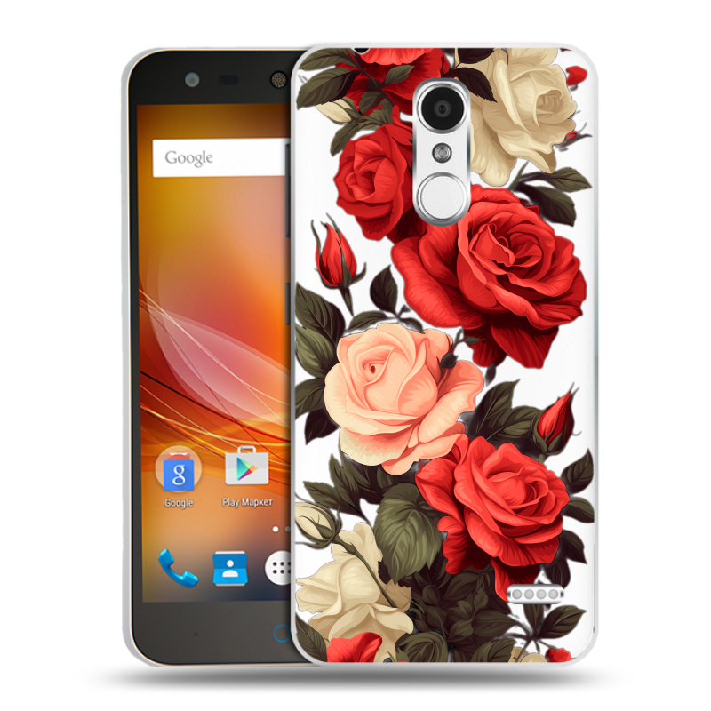 Пластиковый чехол на ZTE Blade X5 с принтом Розы Пластиковый чехол на ZTE Blade X5 с принтом Розы